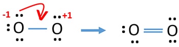 reduce charges on oxygen atoms in oxygen lewis structure